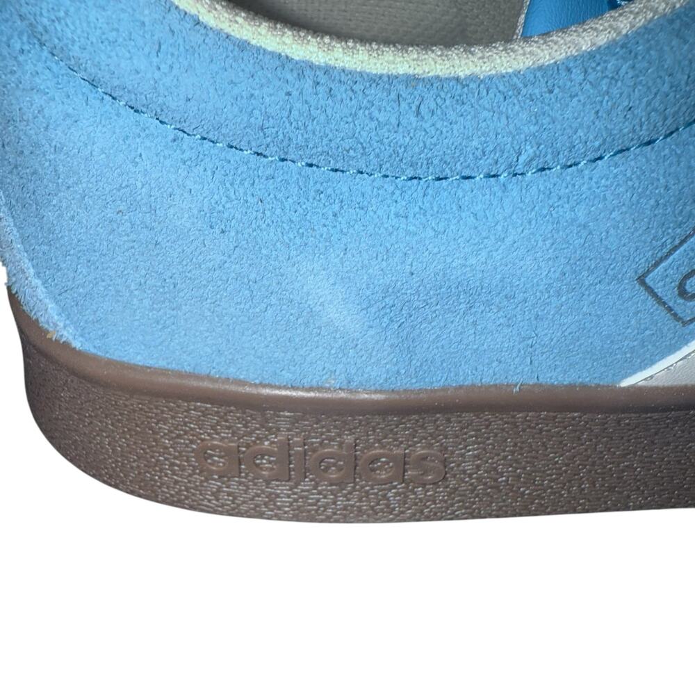 Adidas Mens VL Court 2.0 Semi Blue Burst White Fashion Casual Sneakers Size 10 - Picture 3 of 9